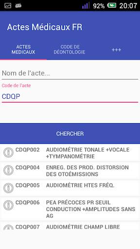 Actes Médicaux Français screenshot 3