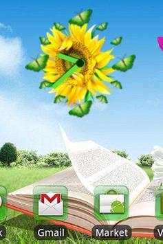 Flower Clock widget screenshot 2