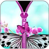 Butterfly Zipper Lock Screen icon