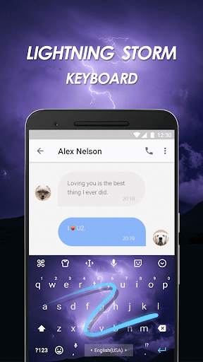 Lightning Storm Keyboard Theme screenshot 4