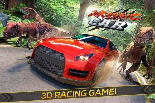 Jurassic Car - Dinosaur Race screenshot 1