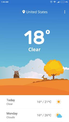 Weather screenshot 1