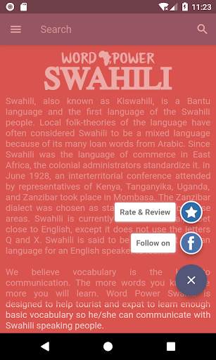 Word Power Swahili Free screenshot 3