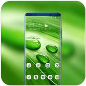 Theme for Nokia X Phone Mi 8 Pro green water drop