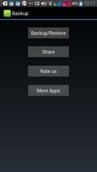 Backup Contact/Sms/Call Logs screenshot 1