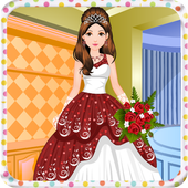 Princess wedding girls games icon