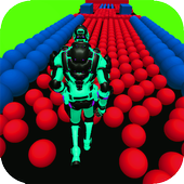 Robot 3D Color bump new ball 2019 icon