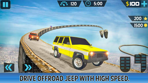 Impossible Track Mega Ramp Prado Car Stunt 2020 स्क्रीनशॉट 1