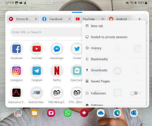 Orions - Navegador Privacidade screenshot 13
