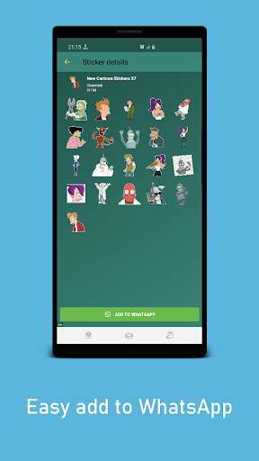 New Cute Cartoon Stickers WAStickerApps screenshot 4