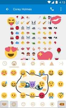 Funny Kitty Eva Emoji Keyboard screenshot 4