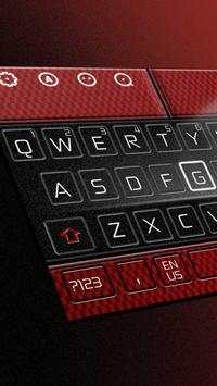 Black Red Keyboard Theme screenshot 1