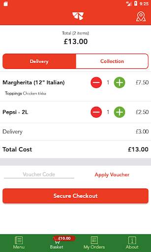 Milano Pizza Ordering App screenshot 4
