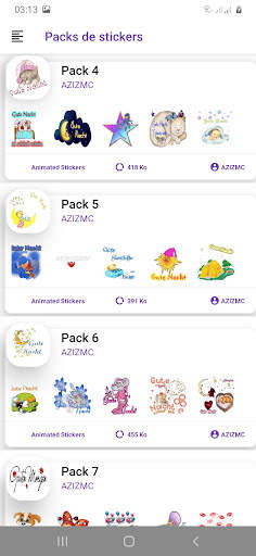 Gute Nacht stickers WAStickerApps für Whatsapp screenshot 2