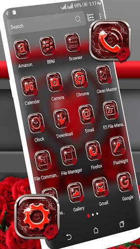 Red Heart Valentine Launcher T screenshot 2