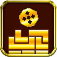 Gold Crush Shot! Hexagon Block logo