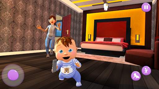 Virtual Baby & Babysitting Walker Game: Fun Baby screenshot 1