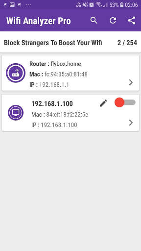 SuprWifi Wifi analyzer & Network analyzer screenshot 5