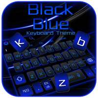 Cool Black Blue Keyboard Theme on 9Apps