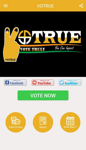 Votrue voting app screenshot 1