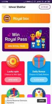 Free Royal Pass 10 & UC for PubG screenshot 2