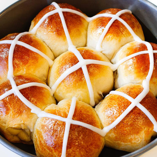 Hot cross bun recipe icon