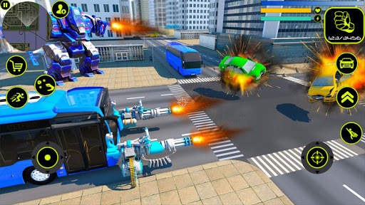 Game Mobil Robot - Mengubah game Robot Bus Tentara screenshot 1