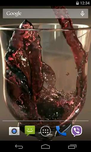 Glass of Wine Video LWP screenshot 4