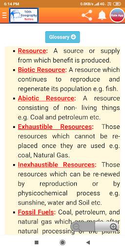10th Geography Notes (Social Science) screenshot 4