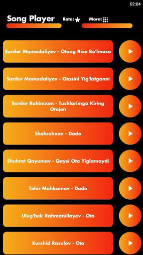 Otalar Haqida Qo`shiqlar (OFFLINE) screenshot 3