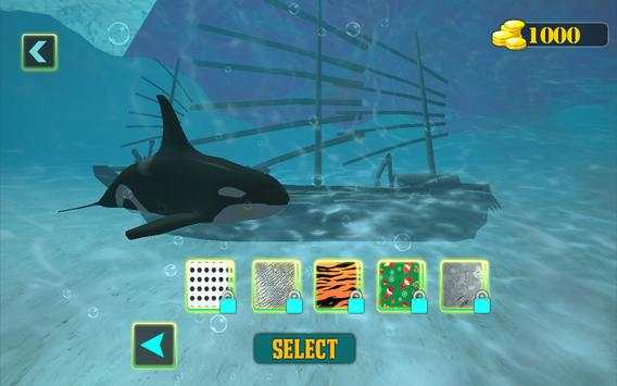 Blue Whale Survival Simulator: Angry Shark Game screenshot 2