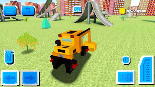 Blocky Car Driving screenshot 2