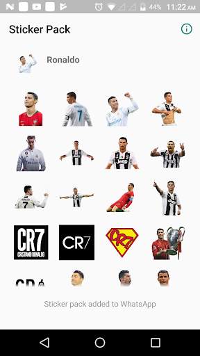 Ronaldo Stickers For WhatsApp screenshot 2