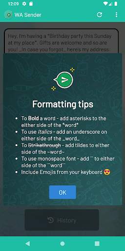 Send Message To Many Contacts (for WhatsApp) screenshot 4