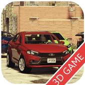 Real Car Lada Vesta Driving Simulator Racing logo