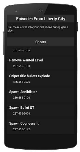 All GTA Cheats Pro screenshot 5