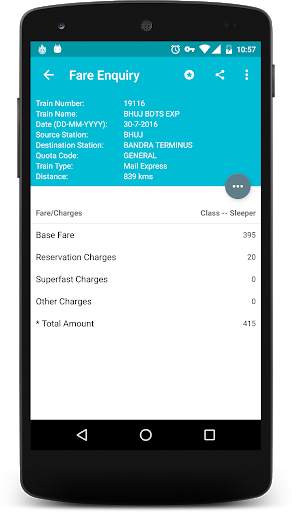 Indian Rail Info App screenshot 7
