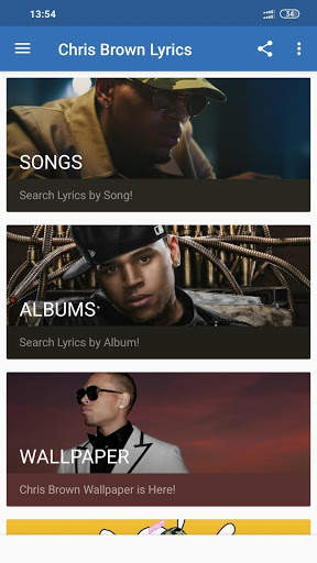 Chris Brown Lyrics screenshot 2