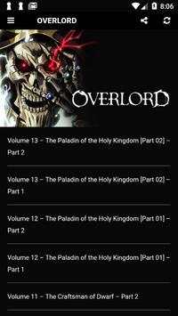 Overlord Novel Apps screenshot 1