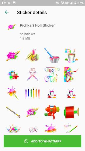 Holi Stickers For Whatsapp - WAStickers screenshot 4