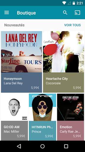 L’appli 7digital sur Android screenshot 1