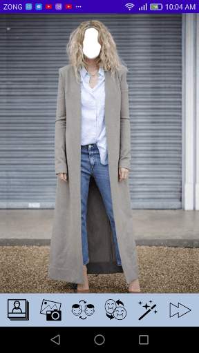 Long Coat Photo Montage  Girls screenshot 5