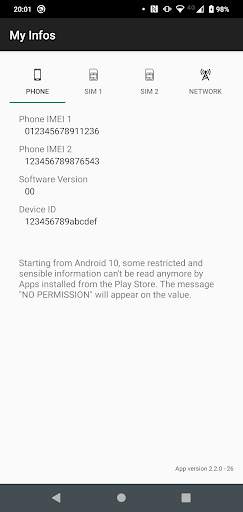 My Infos screenshot 1