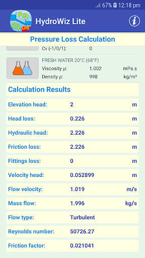 HydroWiz Pipe Flow Hydraulics screenshot 4