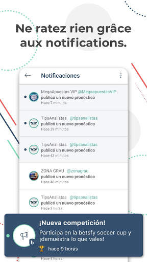 Betsfy – le réseau social des pronostics sportifs screenshot 5