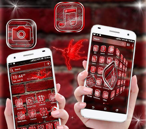 Red Brick Launcher Theme screenshot 1