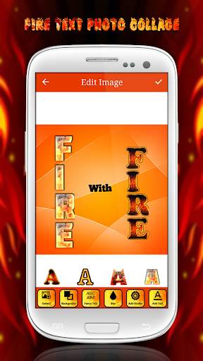 Fire Text Photo Collage screenshot 4
