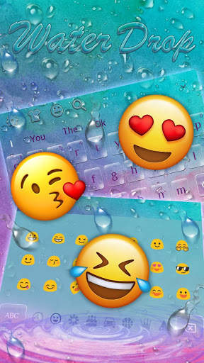 Colorful Water Drop Keyboard Theme screenshot 3