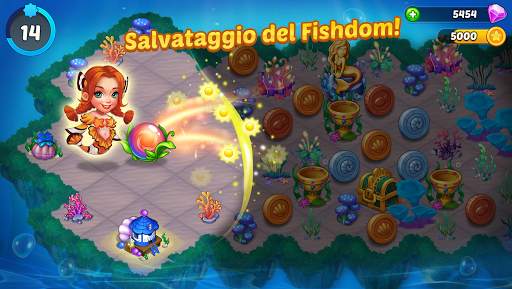 Merge Mermaids-magic puzzles screenshot 2
