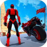 Superhero Bike Game Stunt Race logo